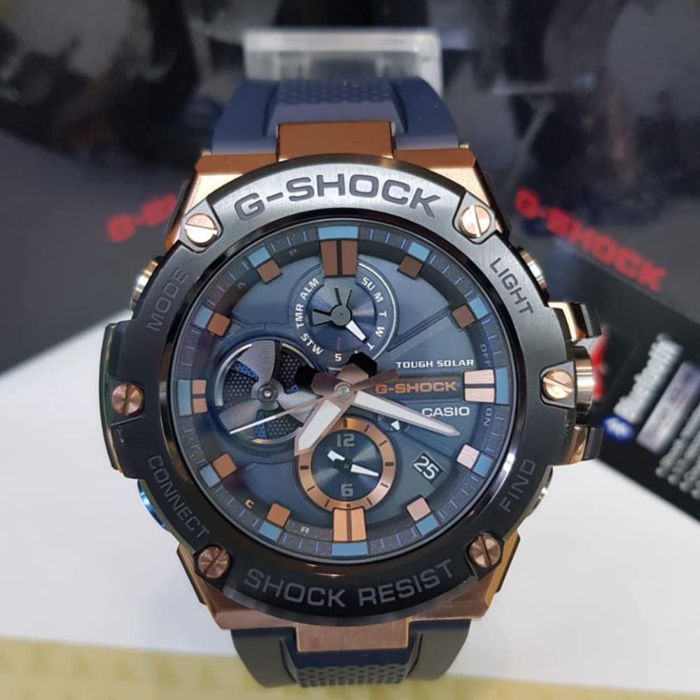 Casio G-SHOCK G-STEEL Tough Solar Men's Watch - GSTB100G-2A