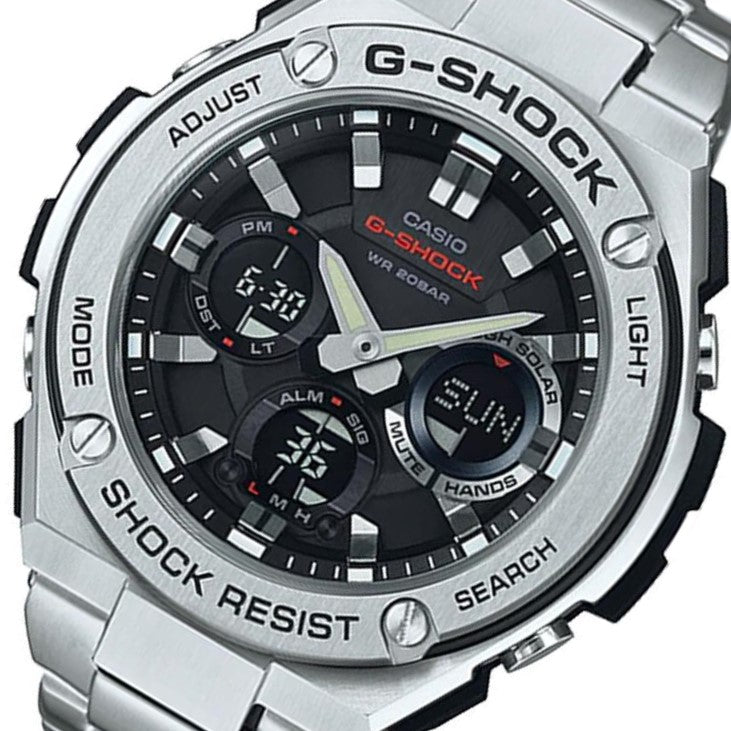 Casio G-SHOCK G-STEEL Duo Chronograph Men's Solar Watch - GSTS110D-1A