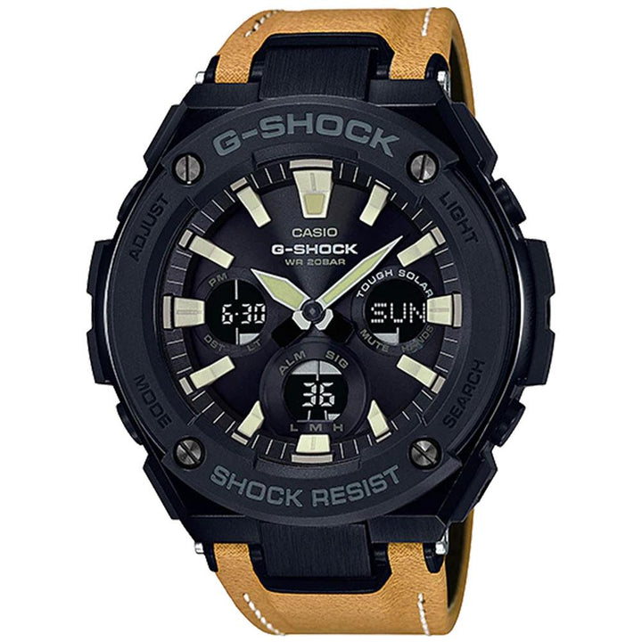 Casio G-Shock G-Steel Series Tough Leather Men's Watch - GSTS120L-1B