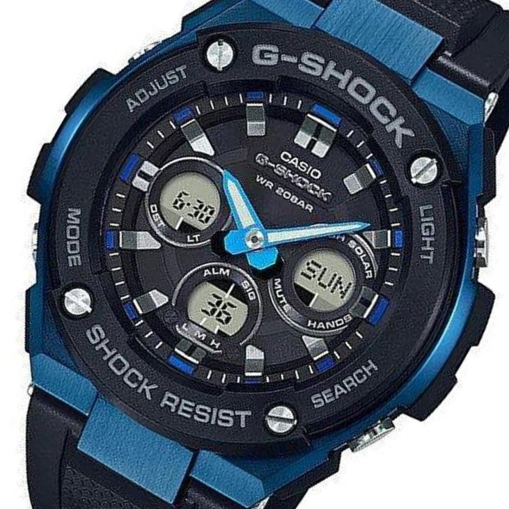 Casio G-SHOCK G-STEEL 55mm Tough Solar Analog-Digital Men's Watch - GSTS300G-1A2