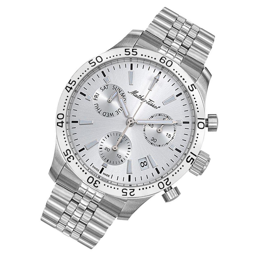 Mathey-Tissot Type 22 Stainless Steel Silver Dial Men's Multi-function Watch - H1822CHAS