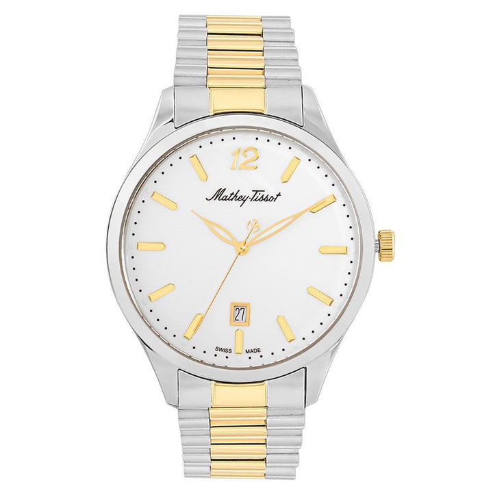 Mathey-Tissot Urban Metal White Dial Swiss Made Men's Watch - H411MBI