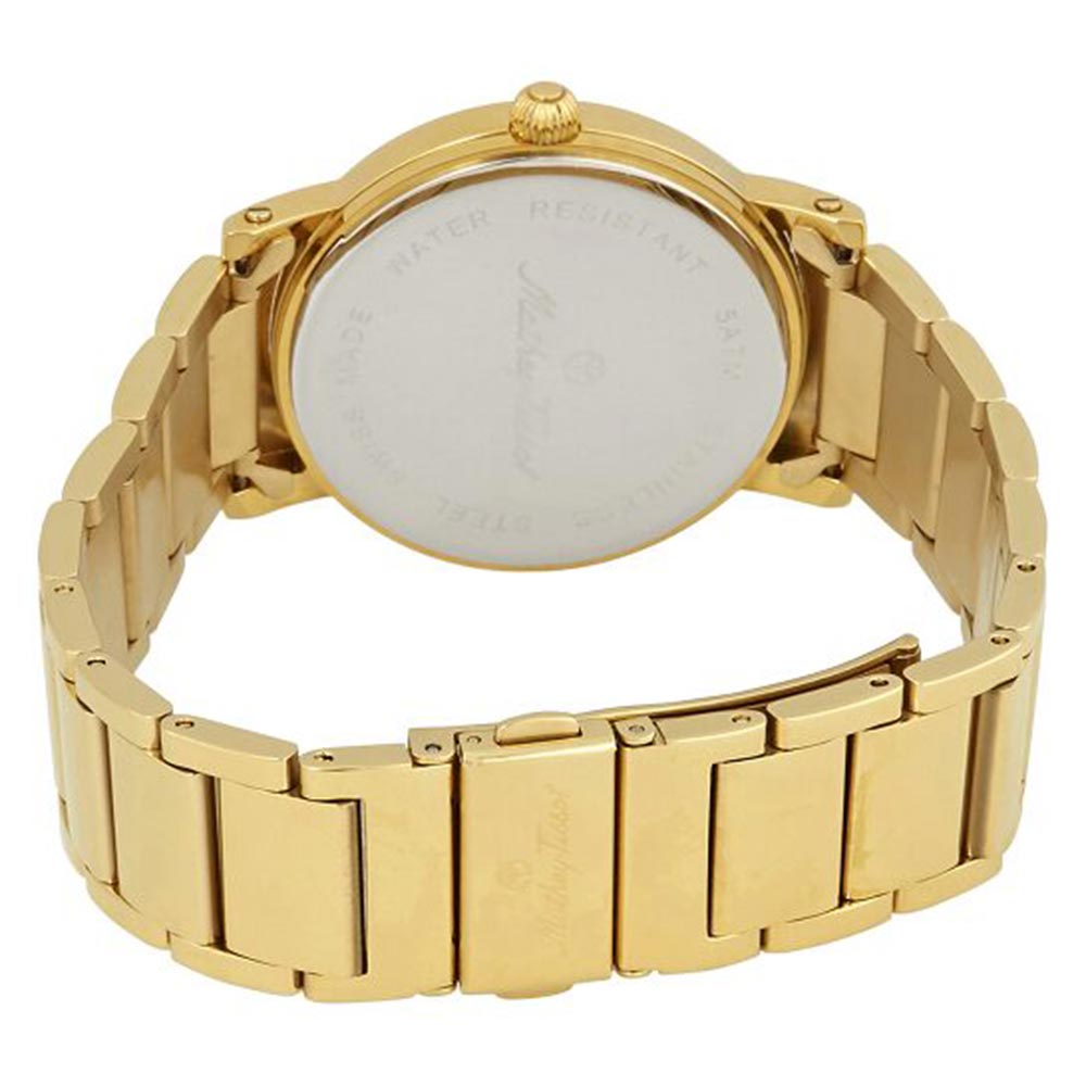 Mathey-Tissot City Metal Gold Stainless Steel White Dial Men's Watch - H611251MPBR