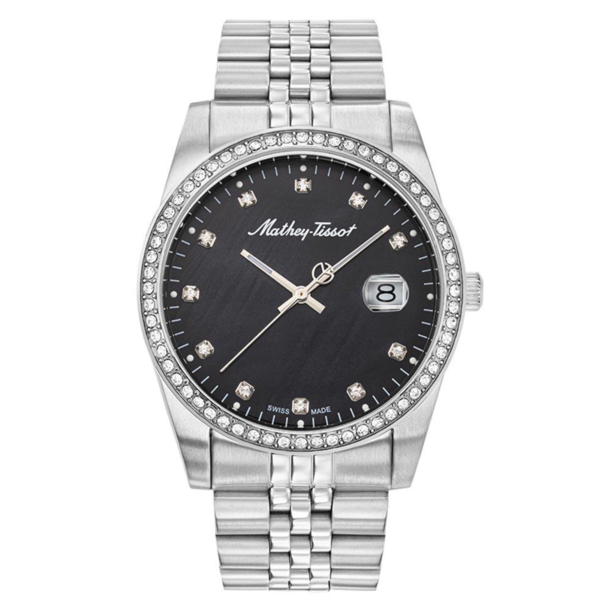 Mathey-Tissot Mathy IV 42 mm Silver Stainless Steel Swiss Made Men's Watch - H709AQN