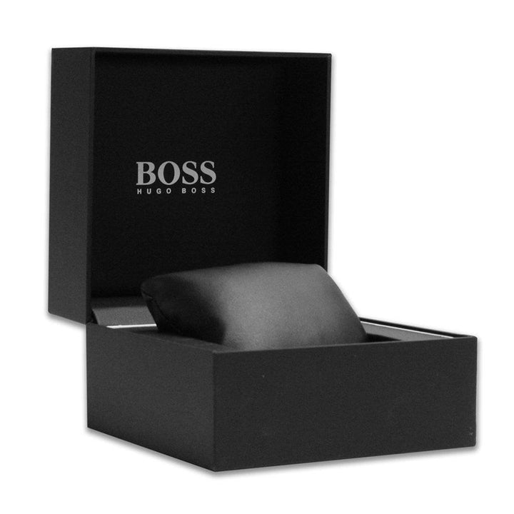 Hugo Boss Black Leather Men's Chrono Watch - 1513782