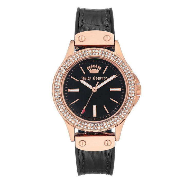 Juicy Couture Rose Gold with Swarovski Crystals Ladies Watch - JC1008RGBK