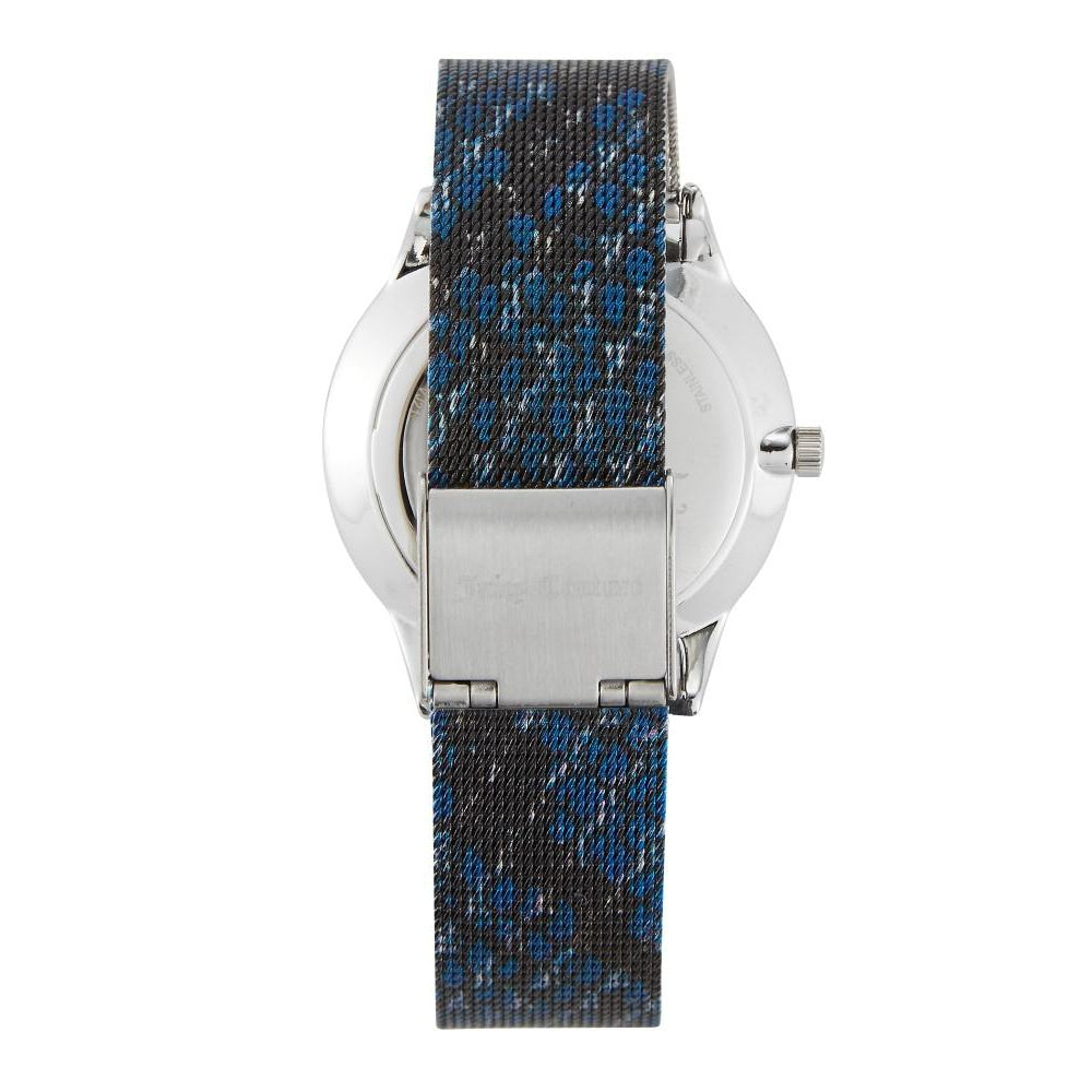 Juicy Couture Navy & Black Pattern Mesh Ladies Watch - JC1015SVNV