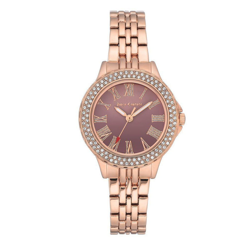 Juicy Couture Rose Gold Steel Bracelet Ladies Watch - JC1020BNRG