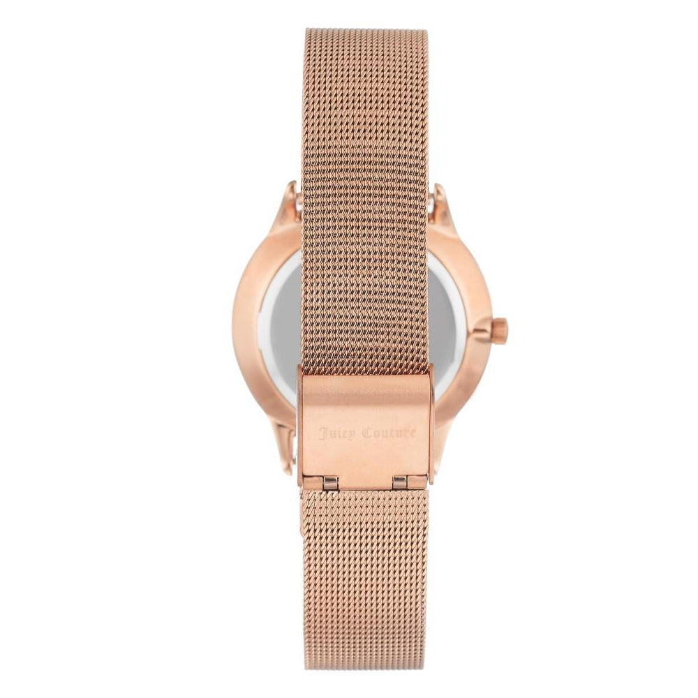 Juicy Couture Rose Gold Mesh Brown MOP Dial Women's Watch - JC1024BMRG