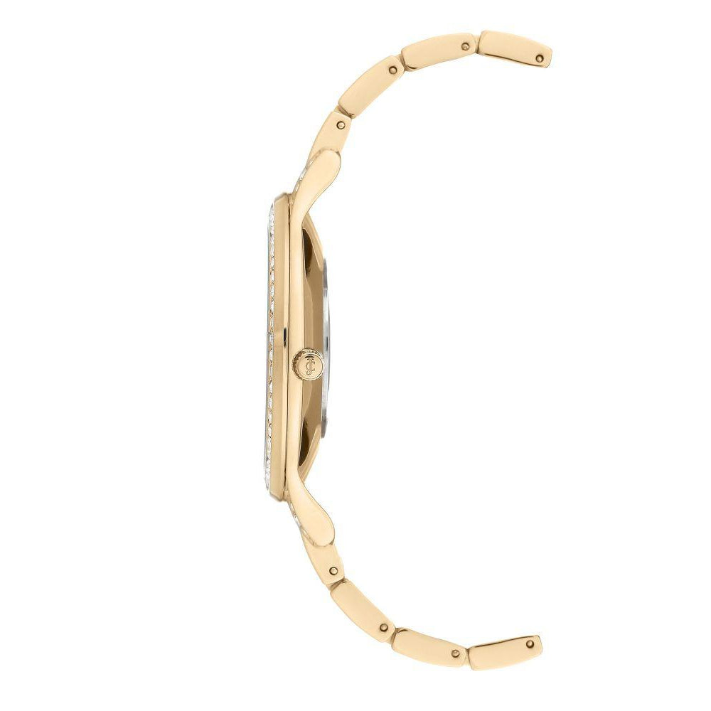Juicy Couture Gold Steel with Swarovski Crytals Ladies Watch - JC1044PVGB