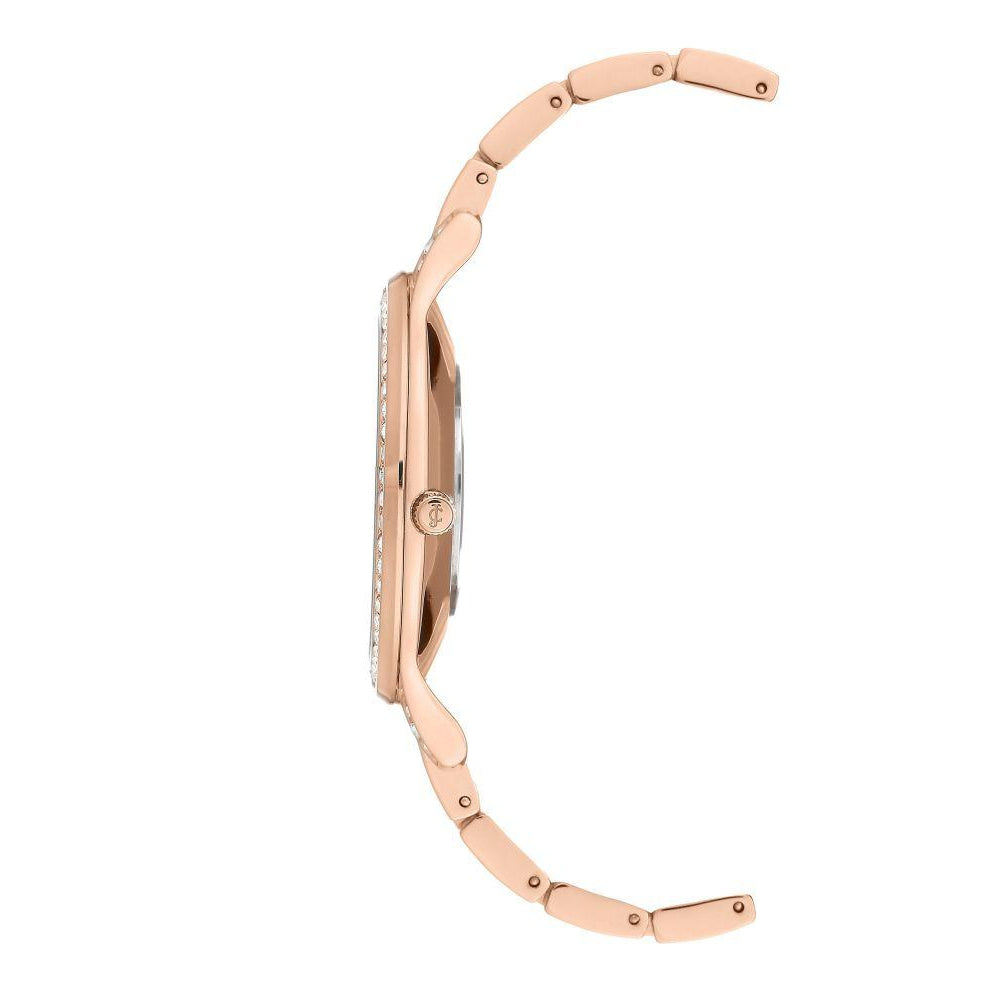 Juicy Couture Rose Gold Steel with Swarovski Crytals Ladies Watch - JC1044PVRG