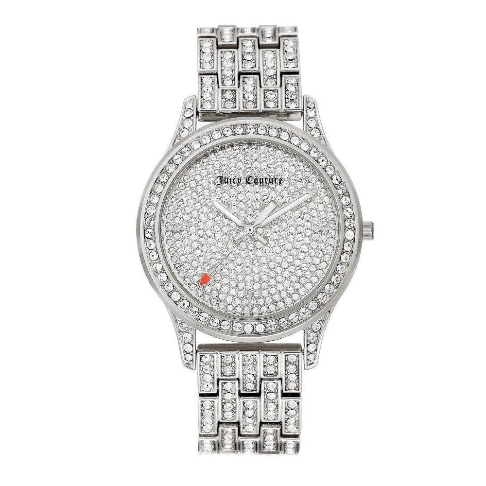Juicy Couture Silver Steel with Swarovski Crytals Ladies Watch - JC1045PVSV