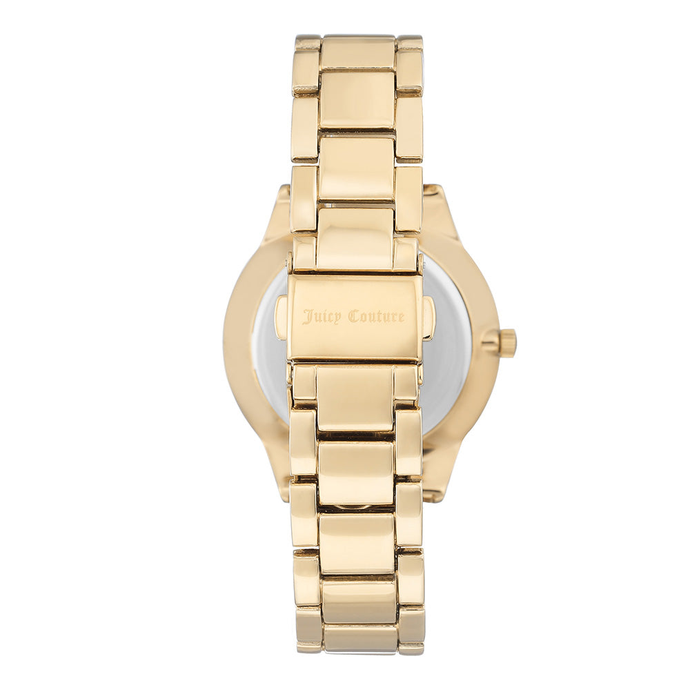 Juicy Couture Gold Steel Ladies Watch - JC1058BKGB