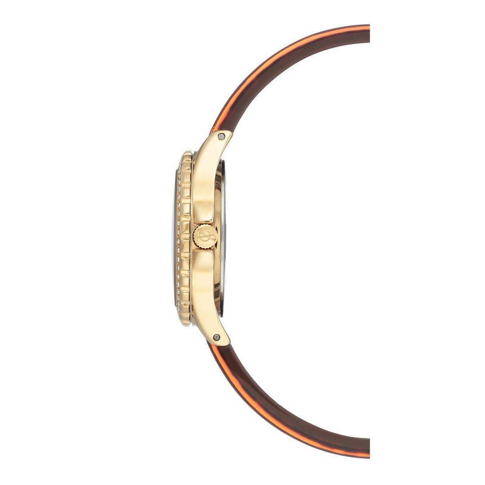 Juicy Couture Gold Steel with Swarovski Crytals Ladies Watch - JC1068BKBN