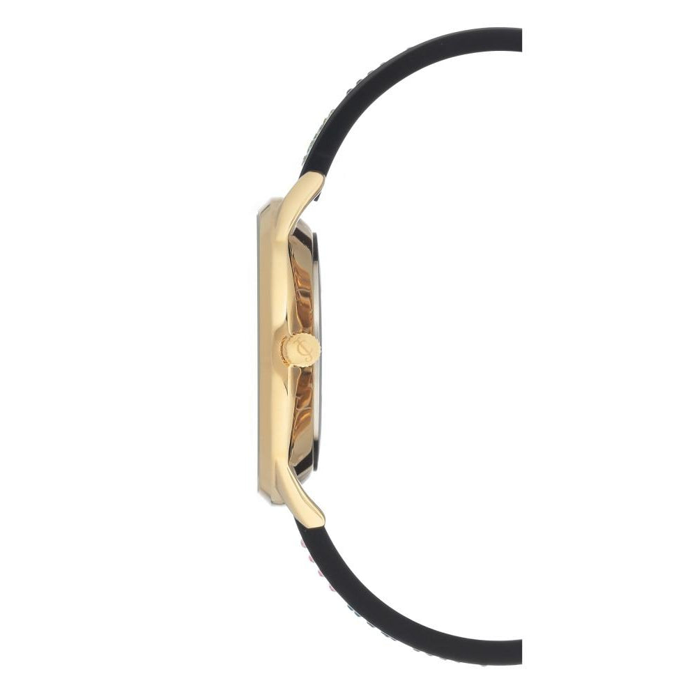 Juicy Couture Black Band with Multi-colour Swarovski Crystals Women's Watch - JC1084GPBK
