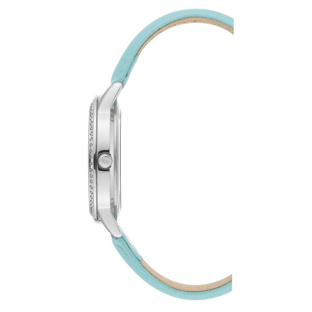 Juicy Couture Light Blue Leather with Swarovski Crystals Ladies Watch - JC1133LBLB