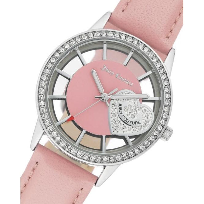 Juicy Couture Light Pink Leather with Swarovski Crystals Ladies Watch - JC1133PKPK