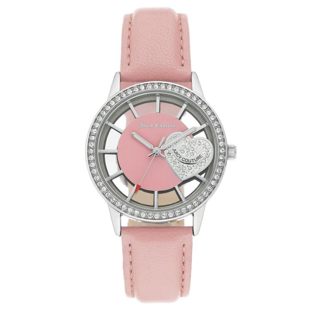 Juicy Couture Light Pink Leather with Swarovski Crystals Ladies Watch - JC1133PKPK
