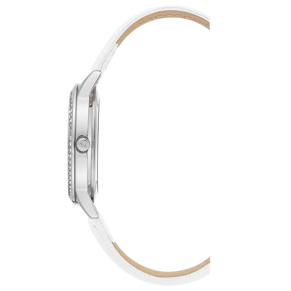 Juicy Couture White Leather with Swarovski Crystals Ladies Watch - JC1133WTWT