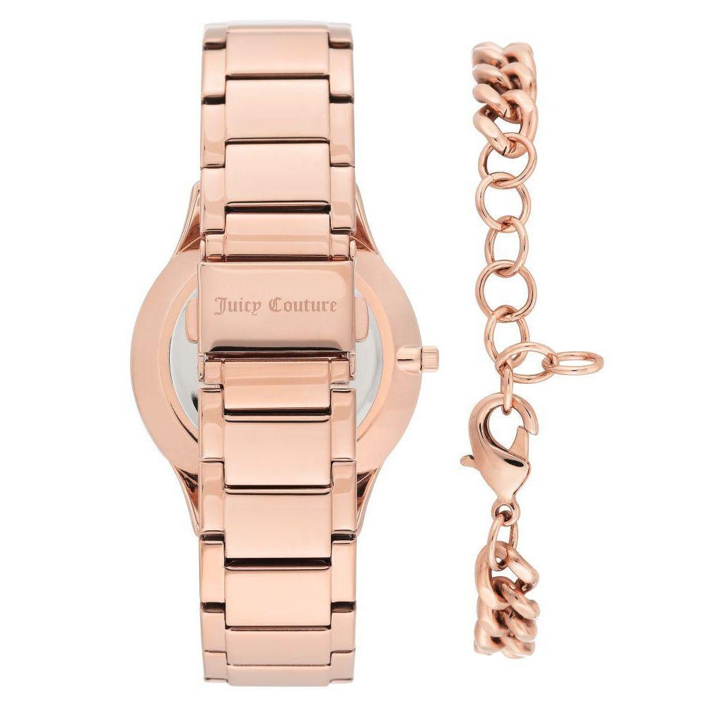 Juicy Couture Ladies Rose Gold Watch & Bracelet with Charms - JC1146RGST