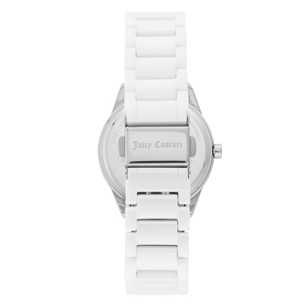 Juicy Couture White Ceramic Band Ladies Watch - JC1173LBWT