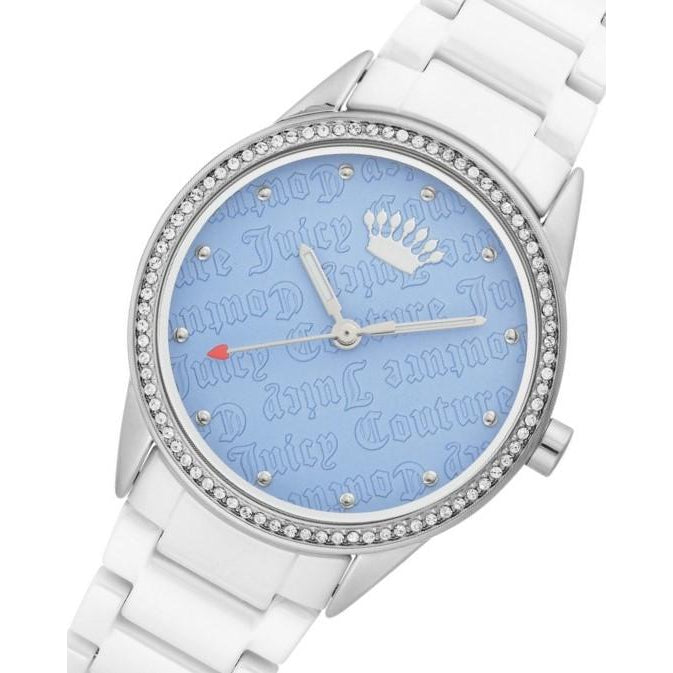 Juicy Couture White Ceramic Band Ladies Watch - JC1173LBWT