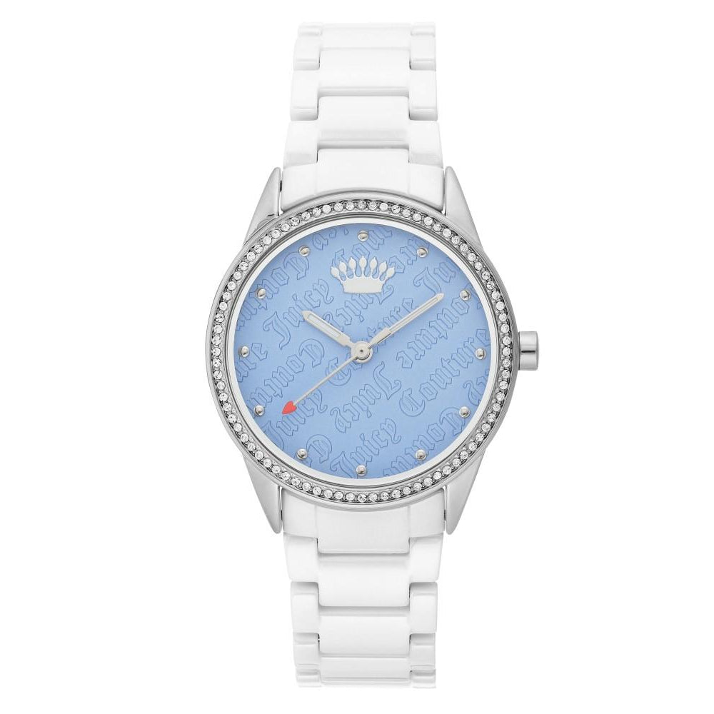 Juicy Couture White Ceramic Band Ladies Watch - JC1173LBWT