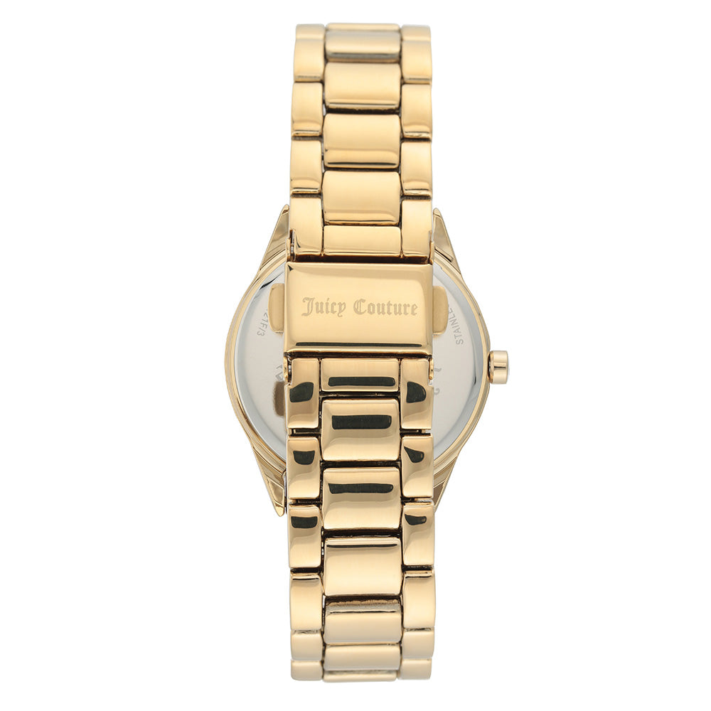 Juicy Couture Gold Steel with Swarovski Crystals Ladies Watch - JC1174CHGB