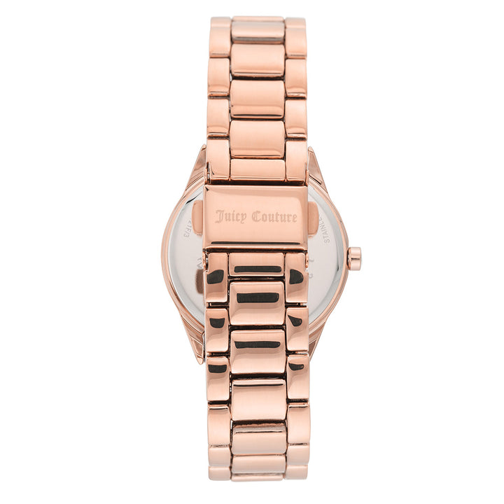Juicy Couture Rose Gold Steel with Swarovski Crystals Ladies Watch - JC1174RGRG