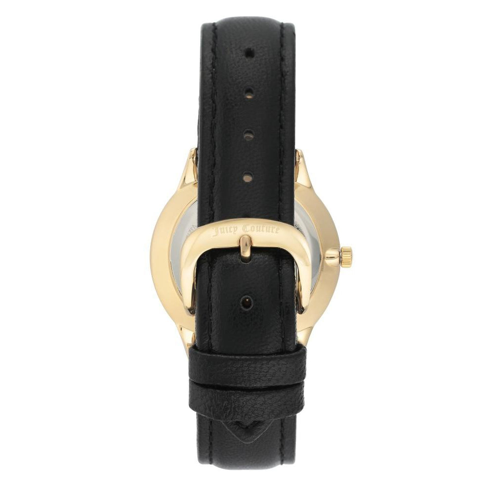 Juicy Couture Black Leather Ladies Watch - JC1186BKBK