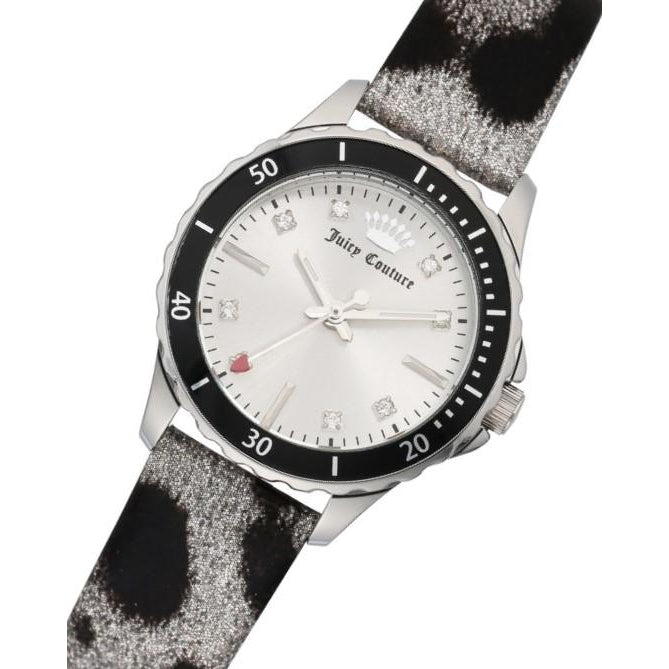 Juicy Couture Silver Dial with Crystal Women's Watch - JC1207SVLE