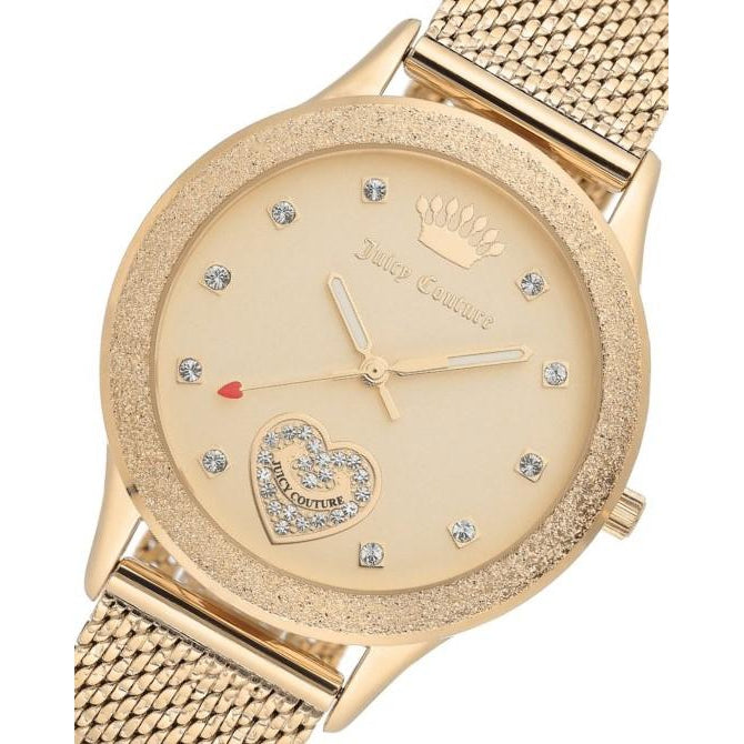 Juicy Couture Gold Mesh Ladies Watch - JC1210CHGB