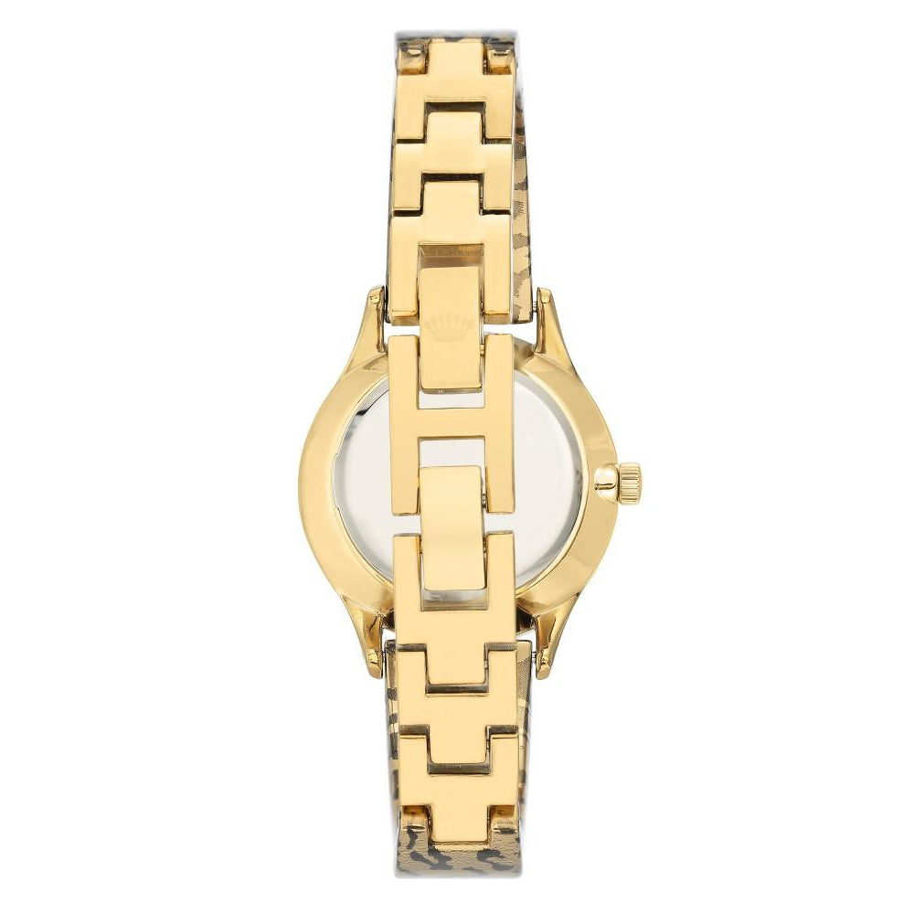 Juicy Couture Gold Steel with Leopard Pattern Ladies Watch - JC1238GDLE