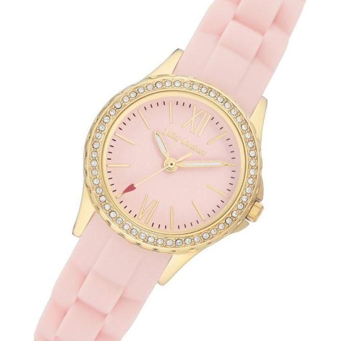 Juicy Couture Light Pink Silicone Band Ladies Watch - JC1248GPLP