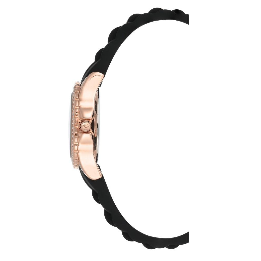 Juicy Couture Black Dial with Swarovski Crystals Ladies Watch - JC1248RGBK