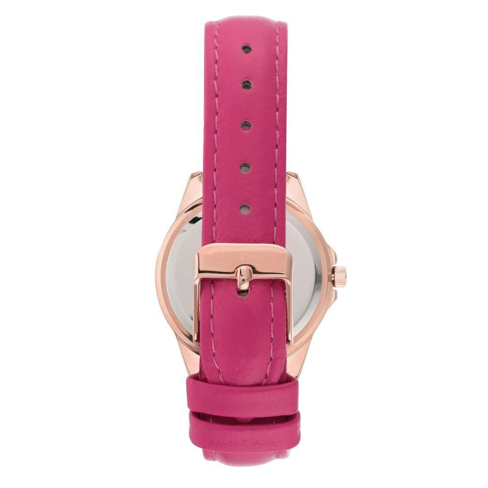 Juicy Couture White Dial with Floral Pattern Women's Watch - JC1258RGHP