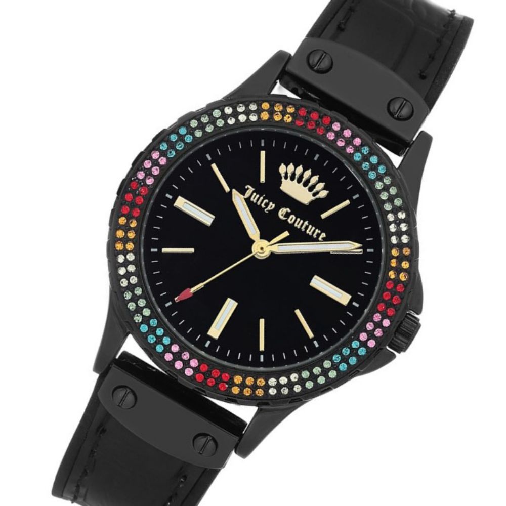 Juicy Couture Multi-colour Swarovski Crystals Ladies Watch - JC1009MTBK