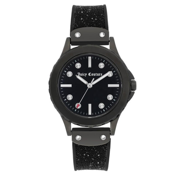 Juicy Couture Black Silicone Band Ladies Watch - JC1013BKBK display picture 2