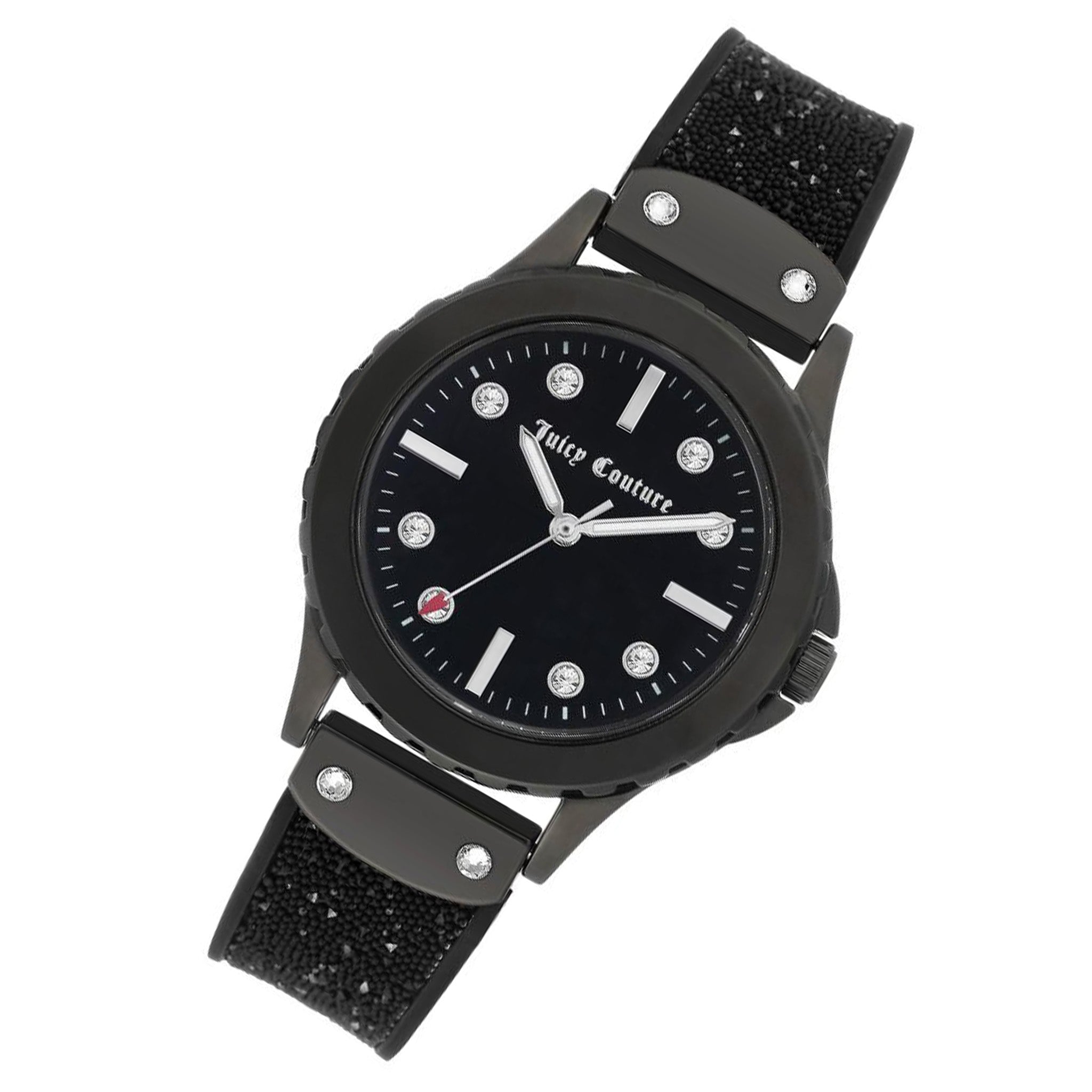 Juicy Couture Black Silicone Band Ladies Watch - JC1013BKBK