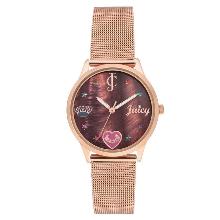 Juicy Couture Rose Gold Mesh Ladies Watch - JC1024BMRG