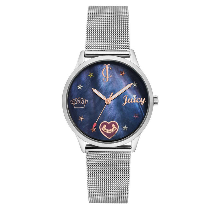 Juicy Couture Silver Mesh Ladies Watch - JC1025BMSV