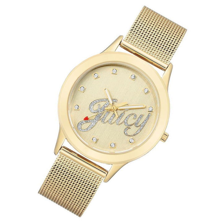 Juicy Couture Gold Mesh Women's Watch - JC1032CHGB