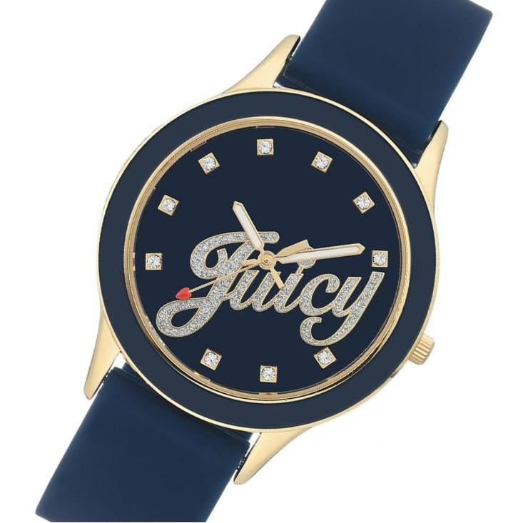 Juicy Couture Navy Blue Dial with Interchangeable Strap Set Ladies Watch - JC1036INST