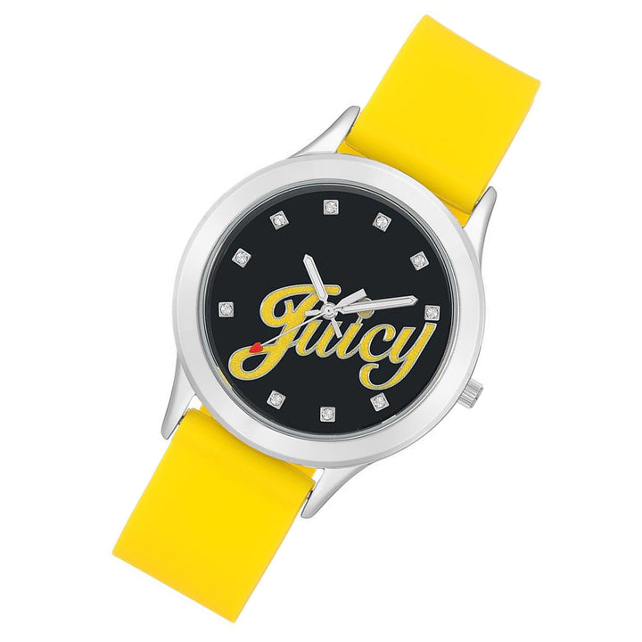 Juicy Couture Yellow Silicone Band Women's Watch - JC1037BKYL