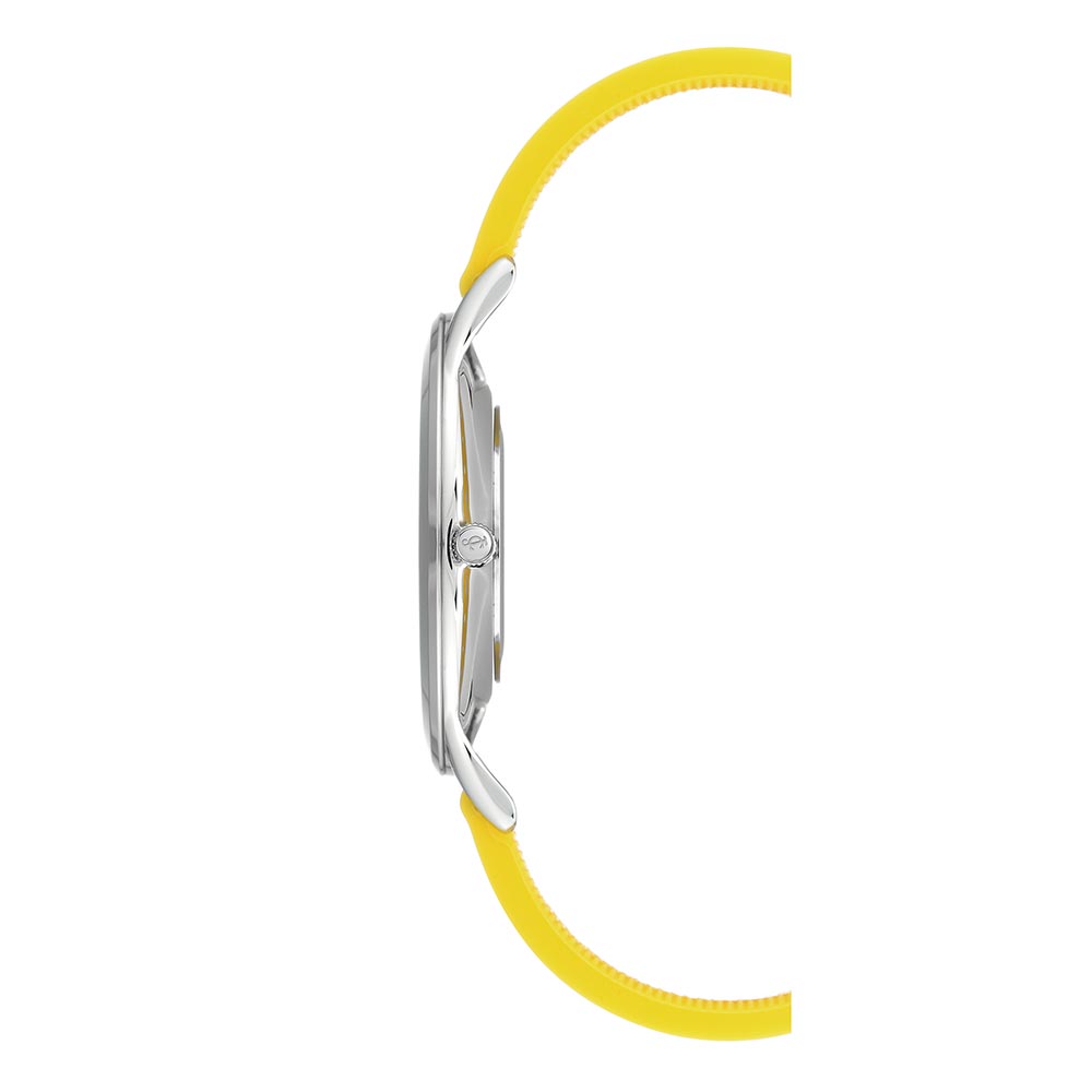 Juicy Couture Yellow Silicone Band Women's Watch - JC1037BKYL