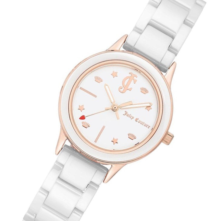 Juicy Couture White Ceramic Women's Watch - JC1046WTRG