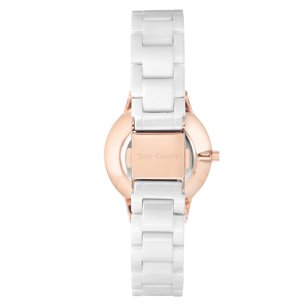 Juicy Couture White Ceramic Women's Watch - JC1046WTRG