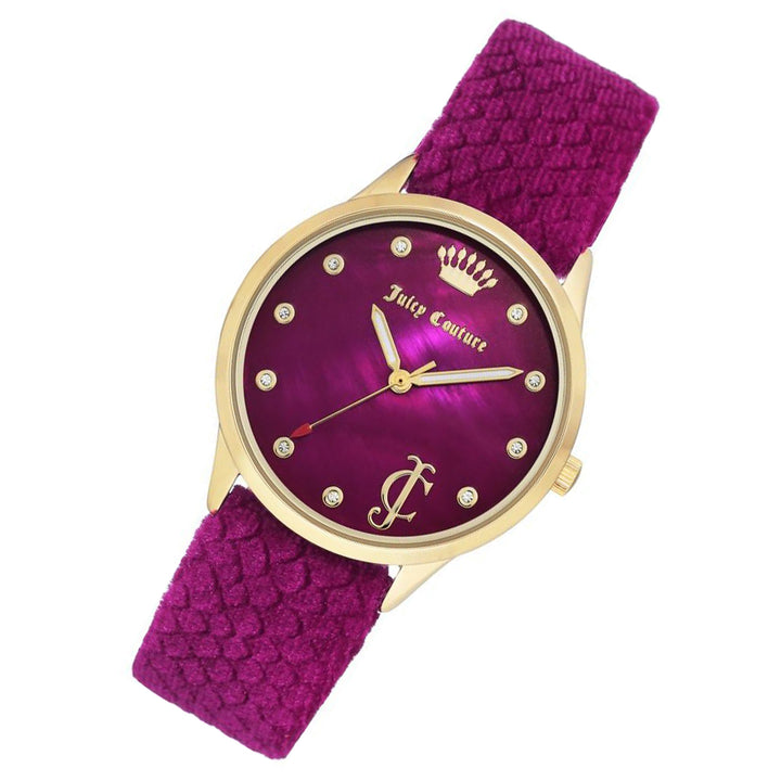 Juicy Couture Pink Velvet Band Ladies Watch - JC1060HPHP