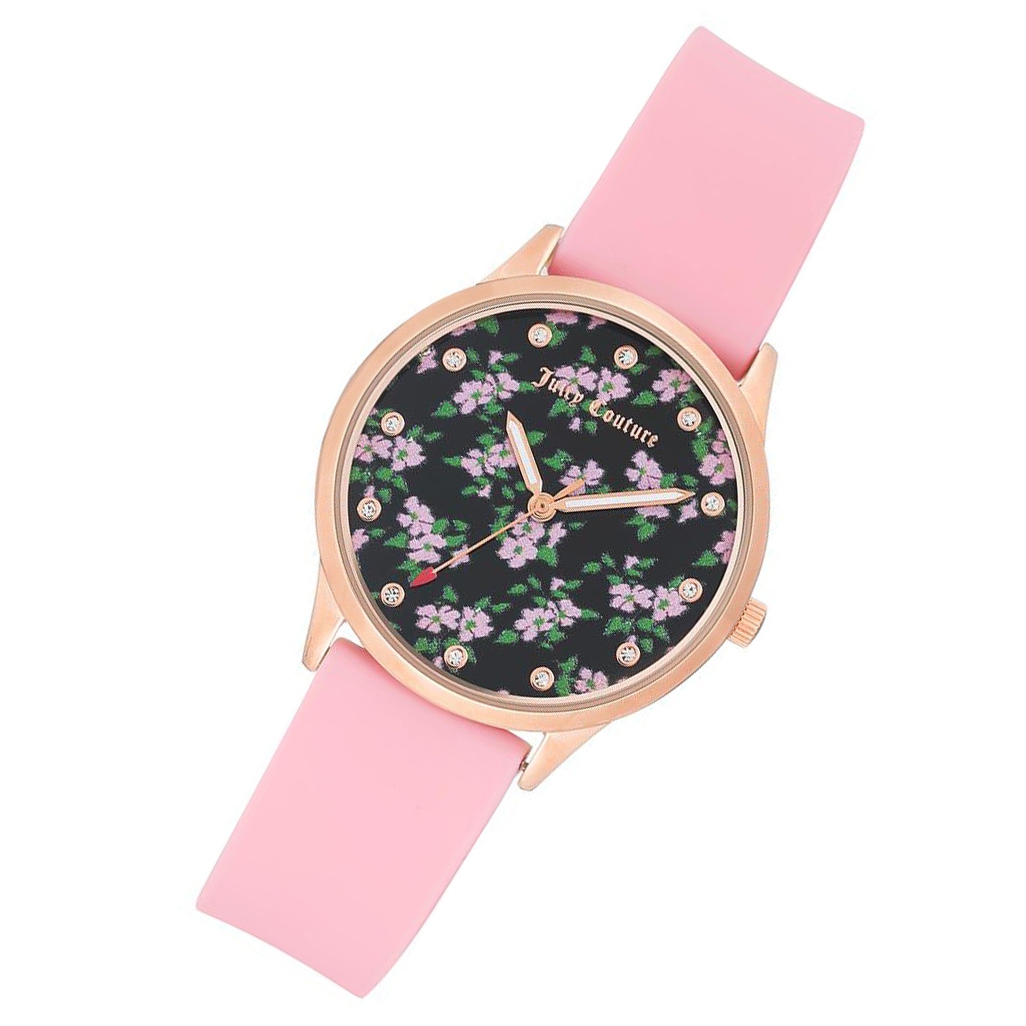 Juicy Couture Pink Silicone Band Women's Watch - JC1074RGPK