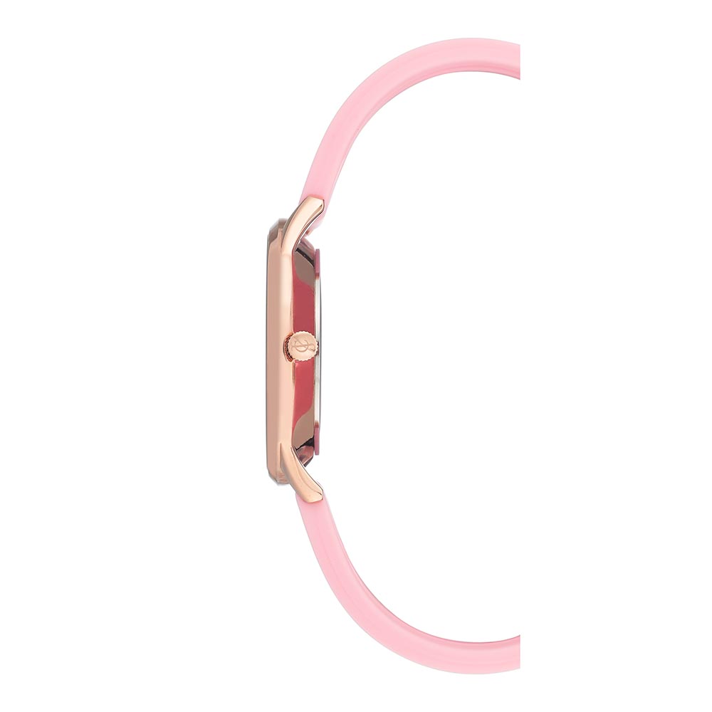 Juicy Couture Pink Silicone Band Women's Watch - JC1074RGPK